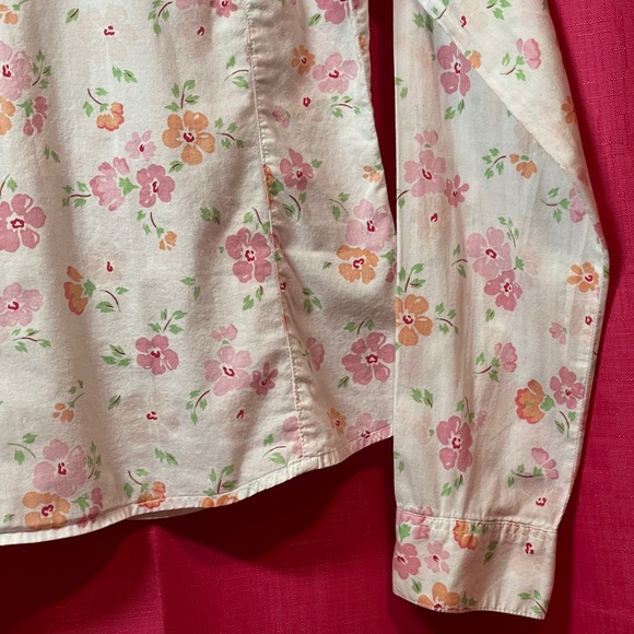 JORDACHE FLORAL BUTTON UP SIZE M - Picture 7 of 11